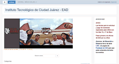 Desktop Screenshot of ead.itcj.edu.mx